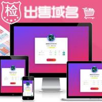 域名在线出售单页源码-个性化引导展示单页产品宣传跳转单页源码-产品单页源码自适应手机端