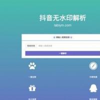 抖音在线去水印解析PHP源码_抖音去水印解析下载网站源码_官方接口上传即