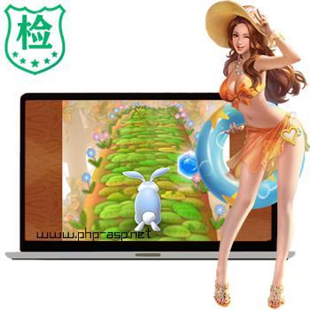 精品html5仿《神庙逃亡》3D跑酷游戏《奔跑的兔子》游戏源码在线玩
